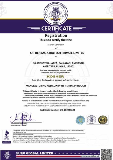 Kosher Certificate